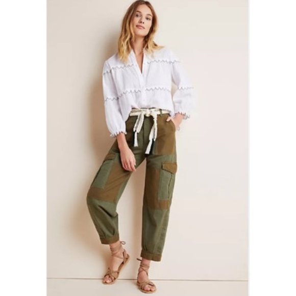 NWT-Citizens of Humanity x AnthropologieColorblocked Cargo Pants - 32